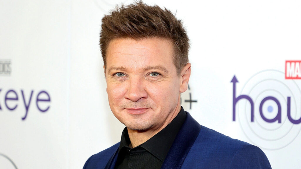 After 3 months of his snowplow accident, Jeremy Renner uses an anti-gravity treadmill to walk.